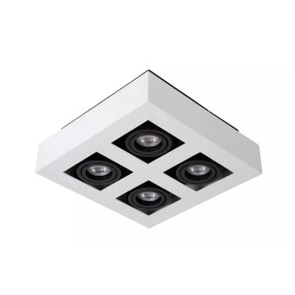 Griestu prožektors XIRAX GU10 4x5W 2200-3000K, balts (Lucide)