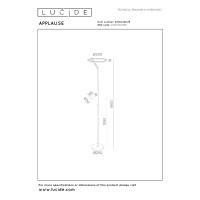 APPLAUSE — stāvlampa Ø33, LED Dim CCT, grey iron (Lucide)