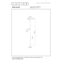 APPLAUSE — stāvlampa Ø33, LED Dim CCT, coffee (Lucide)