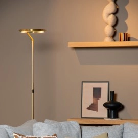 CELESTE — stāvlampa Ø28, LED Dim 21W, matt gold/brass (Lucide)