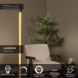 JANDERIN stāvlampa 2x17W šampanieša tonī (Lucide)