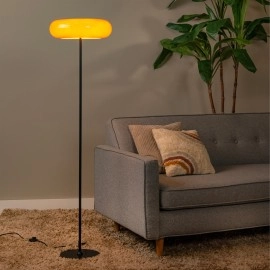 SENTINO — stāvlampa, Ø40 cm, 3×G9, oranža (Lucide)