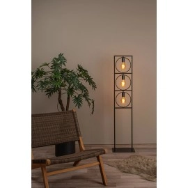 Lucide SUUS stāvlampa - 3xE27 - Melna - 145 cm