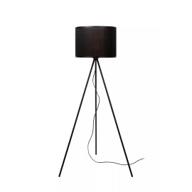Stāvlampa "TAGALOG", Ø 55 cm, 1xE27, bambuss, melns, Lucide, 21729-81-30