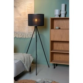 Stāvlampa "TAGALOG", Ø 55 cm, 1xE27, bambuss, melns, Lucide, 21729-81-30