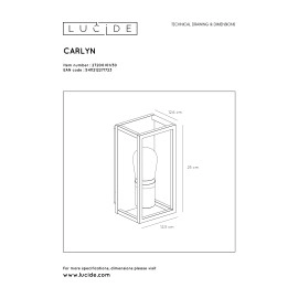 Vannas istabas sienas gaismeklis "CARLYN", 1x E14, alumīnijs, LUCIDE, 27200-01-30