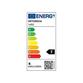 G45 filamenta LED spuldze E14 4W 400lm 2500K zelta stikls (Optonica 1492)