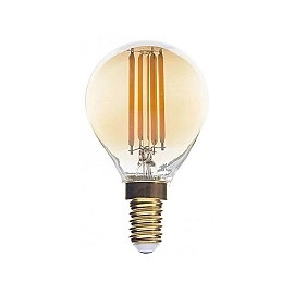 G45 filamenta LED spuldze E14 4W 400lm 2500K zelta stikls (Optonica 1492)