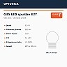 G45 LED spuldze E27 8,5W 800lm 2700K (Optonica 1815)