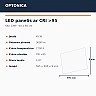 LED panelis 60×60 cm 45W 3600lm 2700K CRI>95 (Optonica 2399)