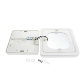 Optonica kvadrātveida LED griestu gaismeklis ar mikroviļņu sensoru, 18W, 1880lm, CCT, IP54