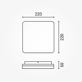 LED griestu gaismeklis ar mikroviļņu sensoru 18W 1880lm CCT IP54 (Optonica 2506)