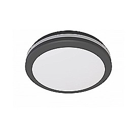 LED āra griestu/sienas gaismeklis 24W 2400lm 3000K IP65 melns (Optonica 2830)