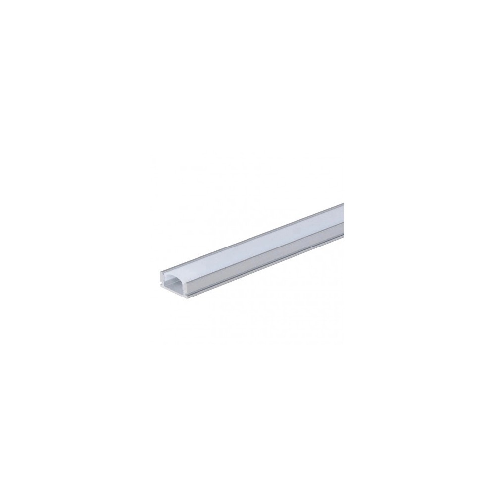Alumīnija profils LED lentei H6 mm, 2 m, pelēks (OPTONICA)