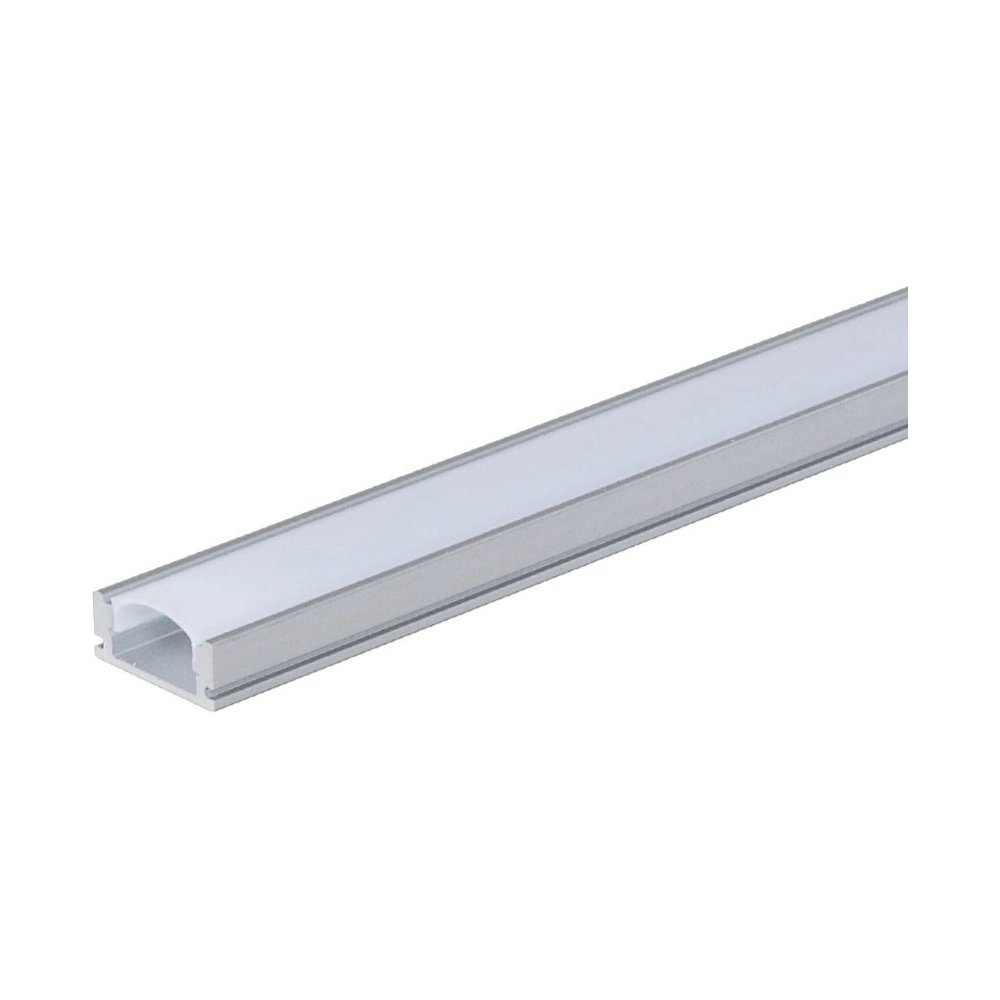 Alumīnija profils LED lentei H6 mm 2 m pelēks (OPTONICA 5191)