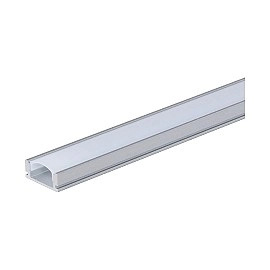 Alumīnija profils LED lentei H6 mm 2 m pelēks (OPTONICA 5191)