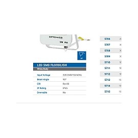 OPTONICA 5728 LED prožektors 30W 2700lm 4500K IP65 melns