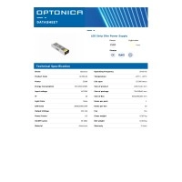 Optonica 6134 plānais LED lentes barošanas bloks 12V, 250W, 21A, IP20