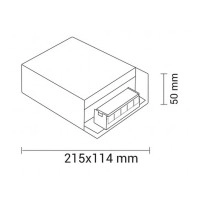 LED lentes barošanas bloks 24V 360W, 15A, metāla IP20 (OPTONICA)