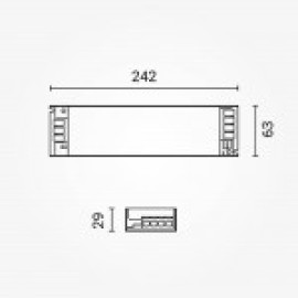 LED barošanas bloks 12V 400W, 33,3A, ātrais pieslēgums (OPTONICA)