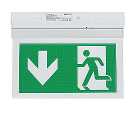 LED avārijas izejas gaismeklis ar PVC leģendu, sienas, 2W, 3h (Optonica 7203)