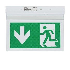 LED avārijas izejas gaismeklis ar PVC leģendu, sienas, 2W, 3h (Optonica 7203)