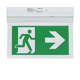 LED avārijas izejas gaismeklis ar PVC leģendu, sienas, 2W, 3h (Optonica 7203)