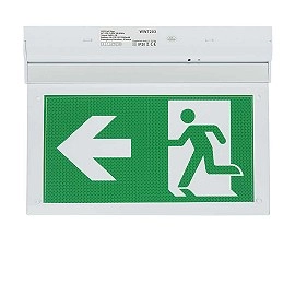 LED avārijas izejas gaismeklis ar PVC leģendu, sienas, 2W, 3h (Optonica 7203)