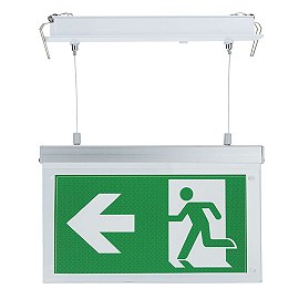 Piekarams LED avārijas izejas gaismeklis ar EXIT leģendu, 2W, 80lm, 3h (Optonica 7205)