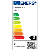 LED avārijas izejas gaismeklis, iebūvējams piekarams, 2W, 100lm, 6000K (Optonica 7223)