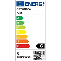 LED avārijas izejas gaismeklis, sienas, 5W, 320lm, 6000K (Optonica 7225)