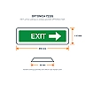 EXIT virziena uzlīme avārijas gaismeklim 7225 (Optonica 7225S)