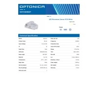 Optonica 7315 mikroviļņu kustības sensors IP20, 5,8GHz, 180°/300°