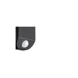 Optonica 9347 solārā LED sienas lampa tumši pelēka, 9W, 400lm, 3000K, IP44