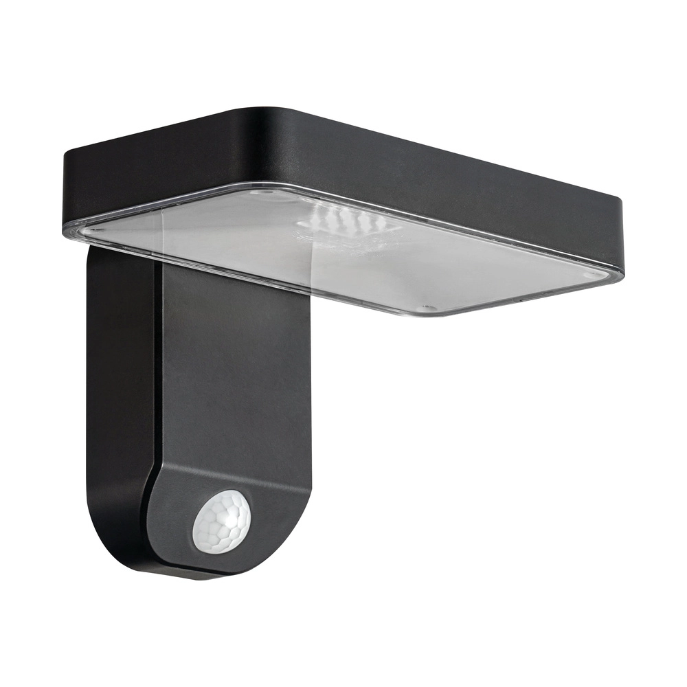 Optonica 9347 solārā LED sienas lampa tumši pelēka, 9W, 400lm, 3000K, IP44