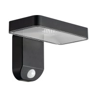 Optonica 9347 solārā LED sienas lampa tumši pelēka, 9W, 400lm, 3000K, IP44