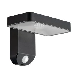 Optonica 9347 solārā LED sienas lampa tumši pelēka, 9W, 400lm, 3000K, IP44