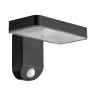 Optonica 9347 solārā LED sienas lampa tumši pelēka, 9W, 400lm, IP44