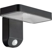 Solārā LED sienas lampa 9W 400lm 3000K IP44 tumši pelēka (Optonica 9347)