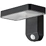 Solārā LED sienas lampa 9W 400lm 3000K IP44 tumši pelēka (Optonica 9347)