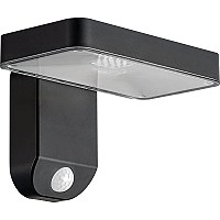 Solārā LED sienas lampa 9W 400lm 3000K IP44 tumši pelēka (Optonica 9347)
