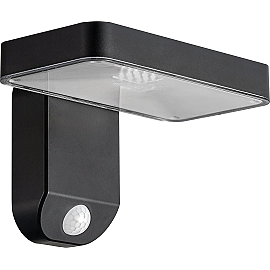 Solārā LED sienas lampa 9W 400lm 3000K IP44 tumši pelēka (Optonica 9347)