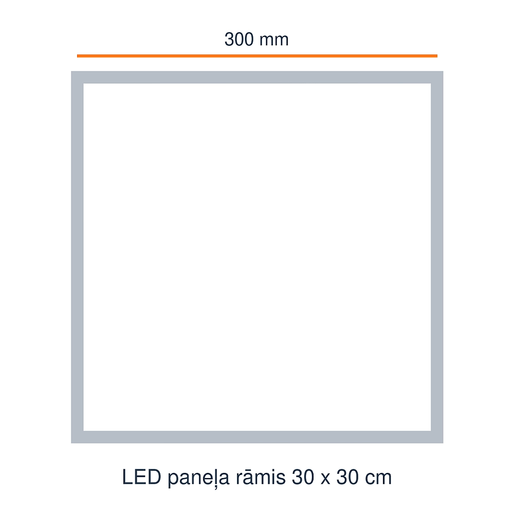 Virsapmetuma rāmis LED panelim, 300×300mm, balts (Optonica 9571)