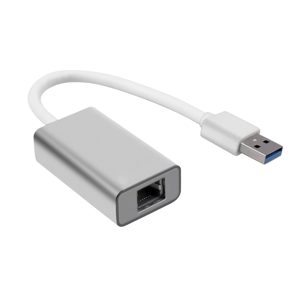 Gigabit LAN uz USB-A adapteris, alumīnijs, sudraba krāsā (Optonica)