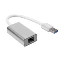 Gigabit LAN uz USB-A adapteris, alumīnijs, sudraba krāsā (Optonica)