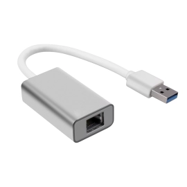 Gigabit LAN uz USB-A adapteris, alumīnijs, sudraba krāsā (Optonica)