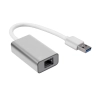 Gigabit LAN uz USB-A adapteris, alumīnijs, sudraba krāsā (Optonica)