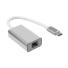 Gigabit LAN uz USB-C adapteris, alumīnijs, sudraba krāsā (Optonica)