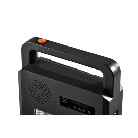 Pārnēsājama saules lampa ar Bluetooth skaļruni, 3,5 W, 380/130 lm, IP44, melna (Optonica)