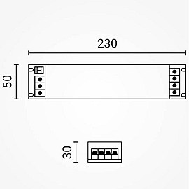 Barošanas bloks LED lentām, 12V, 100W, slim, dimmējams, IP20 (OPTONICA)